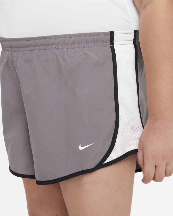 Pantalones Cortos Nike Dri-FIT Tempo Kids Running Niña Blancas Negras | JWGVC-8694
