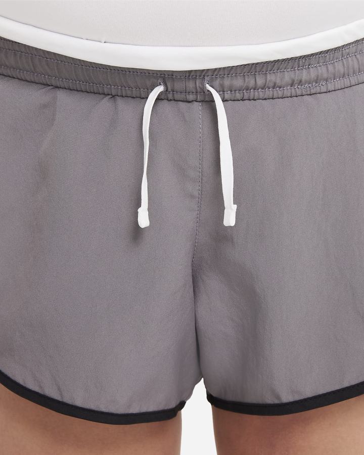 Pantalones Cortos Nike Dri-FIT Tempo Kids Running Niña Blancas Negras | JWGVC-8694