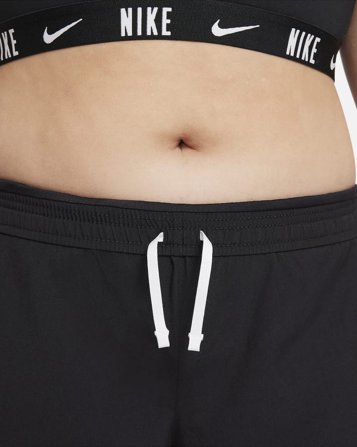 Pantalones Cortos Nike Dri-FIT Tempo Kids Running Niña Negras Blancas | OHSAJ-2538