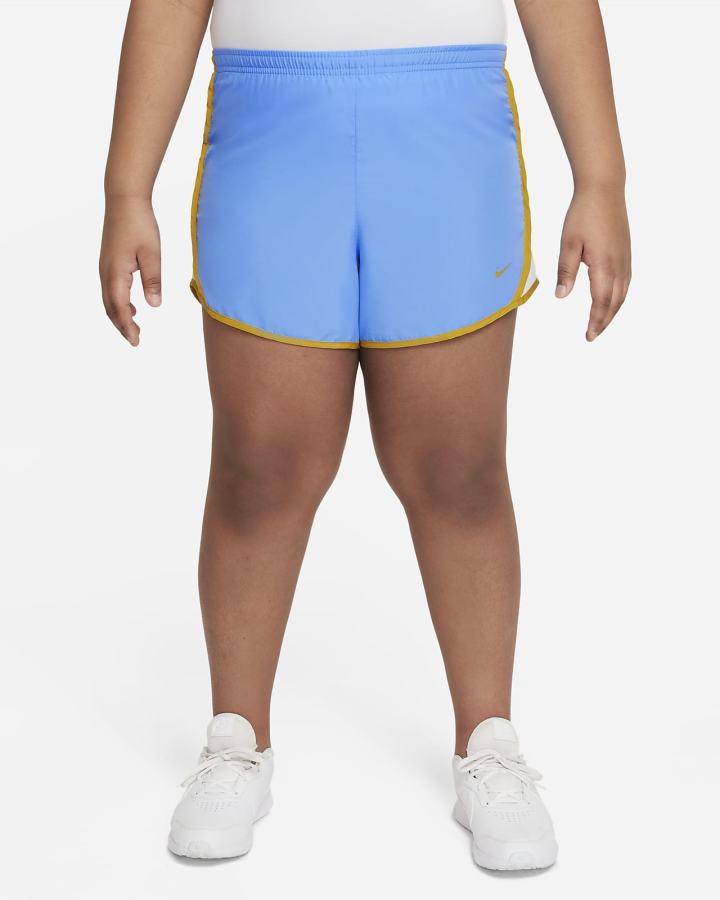 Pantalones Cortos Nike Dri-FIT Tempo Kids Running Niña Azules Gris | PYQVG-9581