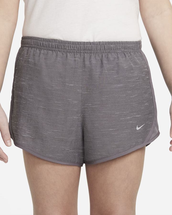 Pantalones Cortos Nike Dri-FIT Tempo Kids Running Niña Gris | WCLAK-3758
