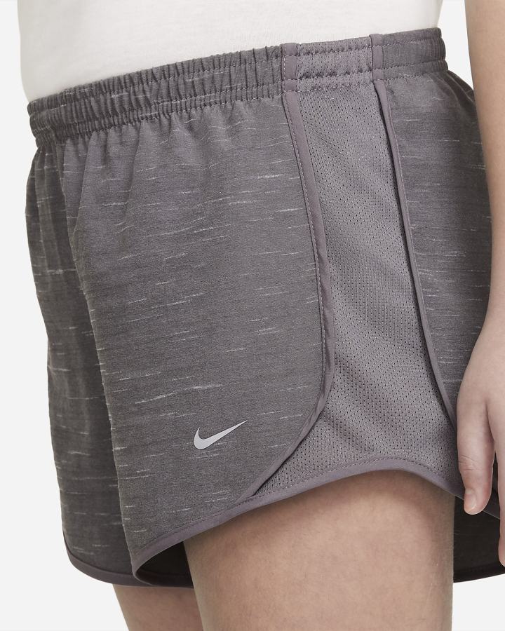 Pantalones Cortos Nike Dri-FIT Tempo Kids Running Niña Gris | WCLAK-3758