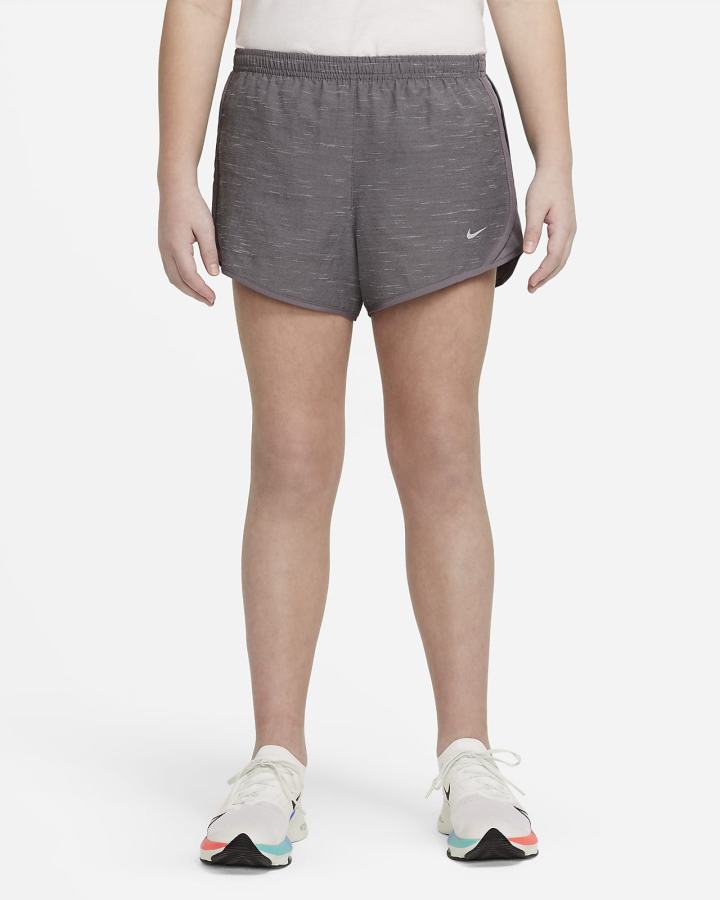 Pantalones Cortos Nike Dri-FIT Tempo Kids Running Niña Gris | WCLAK-3758