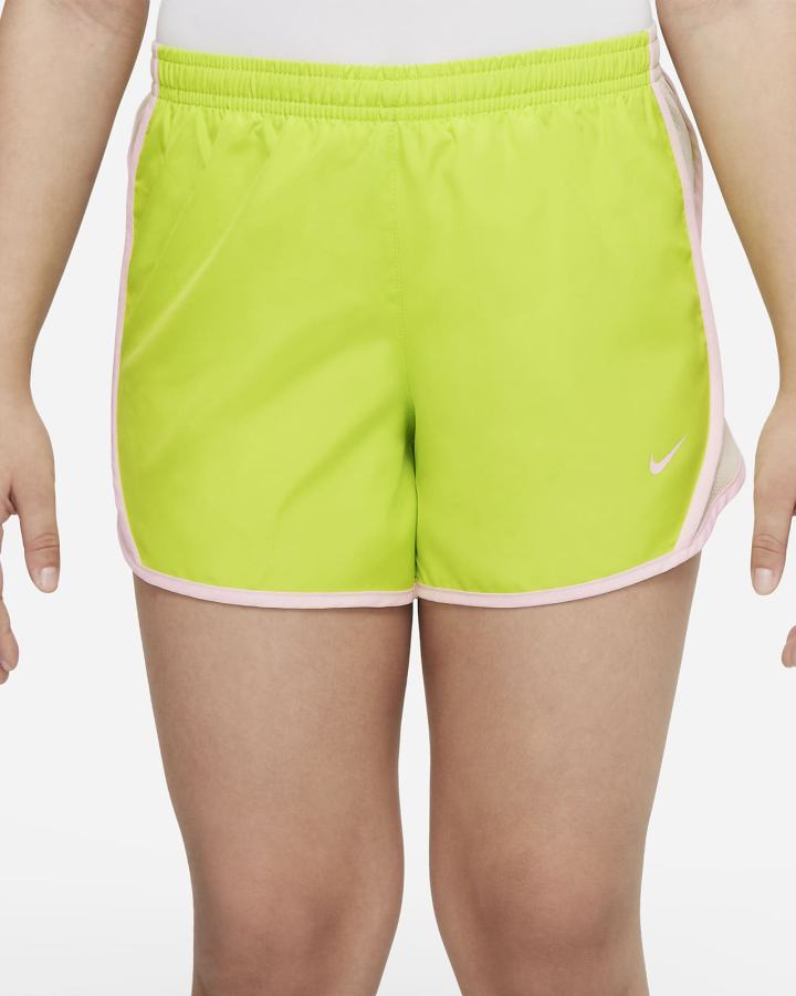 Pantalones Cortos Nike Dri-FIT Tempo Kids Running Niña Verde Verde Oliva | XPLHZ-1583