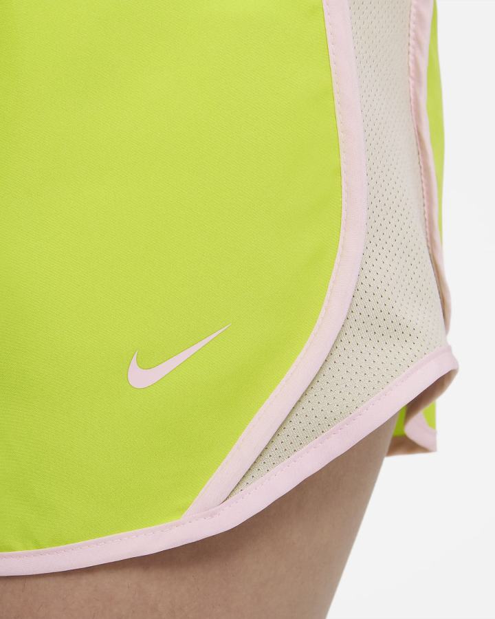 Pantalones Cortos Nike Dri-FIT Tempo Kids Running Niña Verde Verde Oliva | XPLHZ-1583