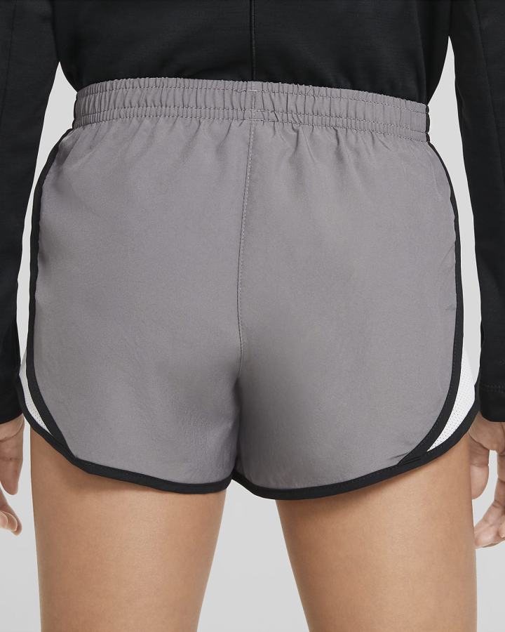 Pantalones Cortos Nike Dri-FIT Tempo Kids Running Niña Blancas Negras | ZYTJH-1068