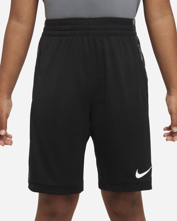 Pantalones Cortos Nike Dri-FIT Trophy Kids Printed Training Niño Negras Blancas | ASFOL-8729