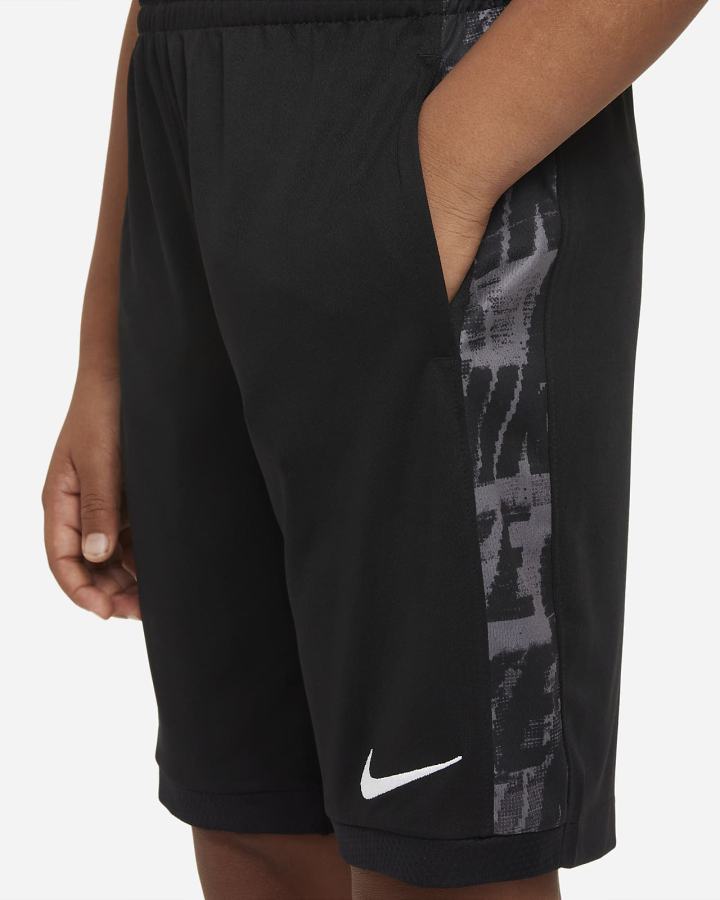 Pantalones Cortos Nike Dri-FIT Trophy Kids Printed Training Niño Negras Blancas | ASFOL-8729