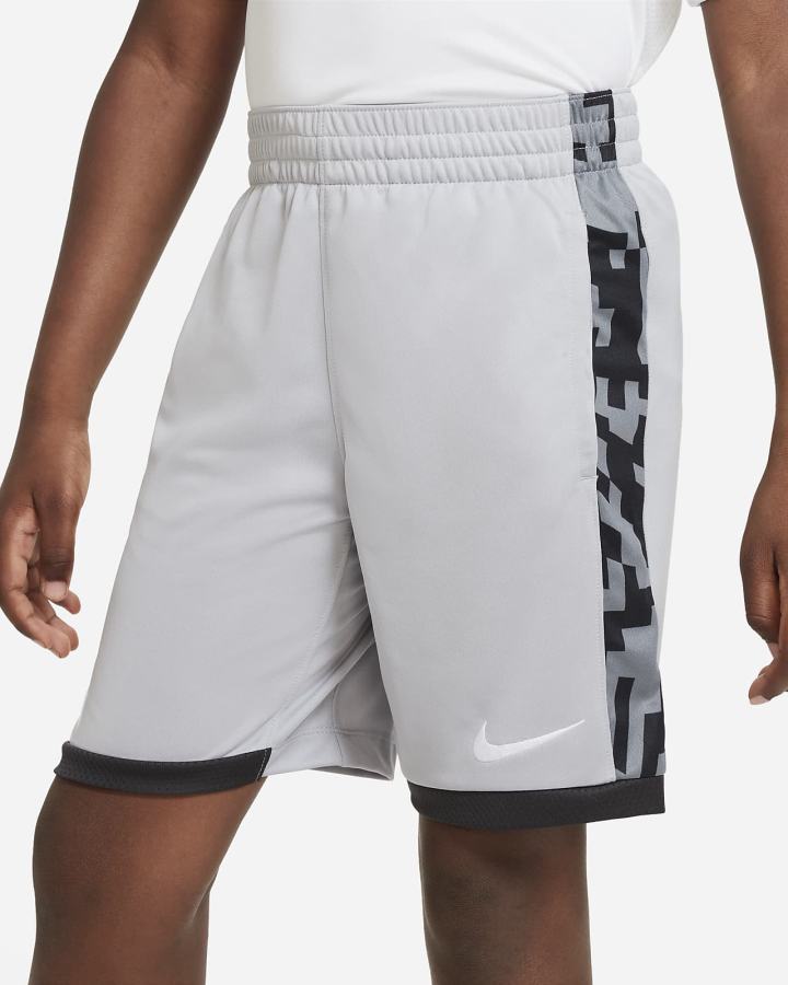 Pantalones Cortos Nike Dri-FIT Trophy Kids Training Niño Gris Claro Gris Oscuro Blancas | IDJAK-4097