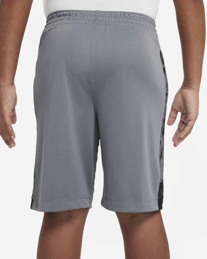 Pantalones Cortos Nike Dri-FIT Trophy Kids Printed Training Niño Gris Negras | MOJER-2937