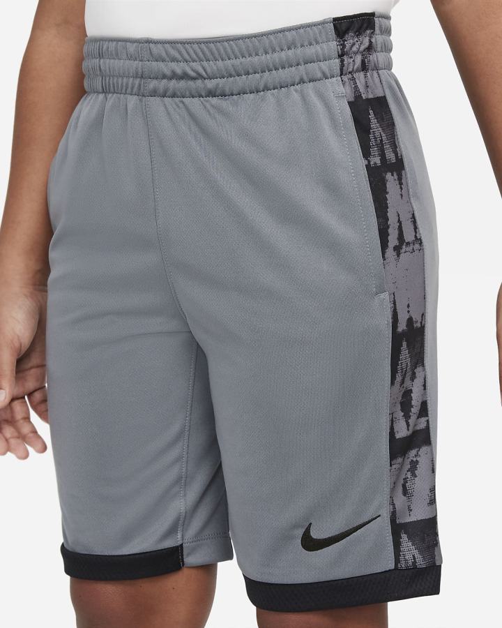 Pantalones Cortos Nike Dri-FIT Trophy Kids Printed Training Niño Gris Negras | MOJER-2937