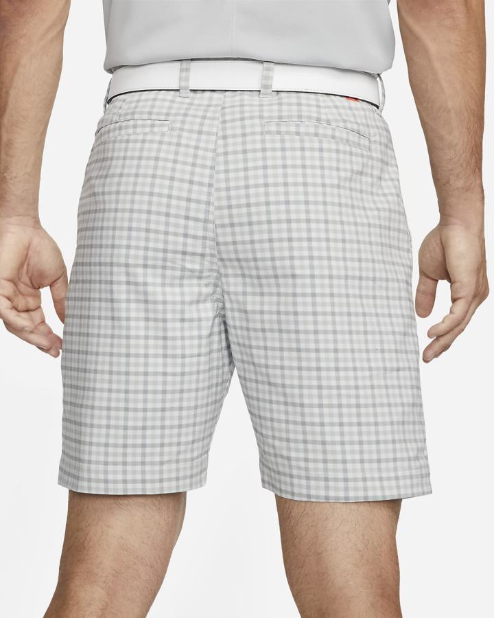 Pantalones Cortos Nike Dri-FIT UV Chino Plaid Golf Hombre Gris Claro | BZVHF-9487