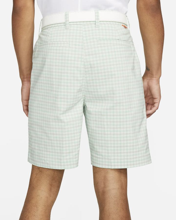 Pantalones Cortos Nike Dri-FIT UV Chino Plaid Golf Hombre Verde | MJWXG-5289