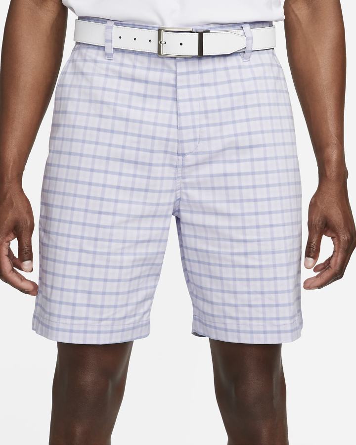 Pantalones Cortos Nike Dri-FIT UV Chino Plaid Golf Hombre Moradas | SZVLT-9431
