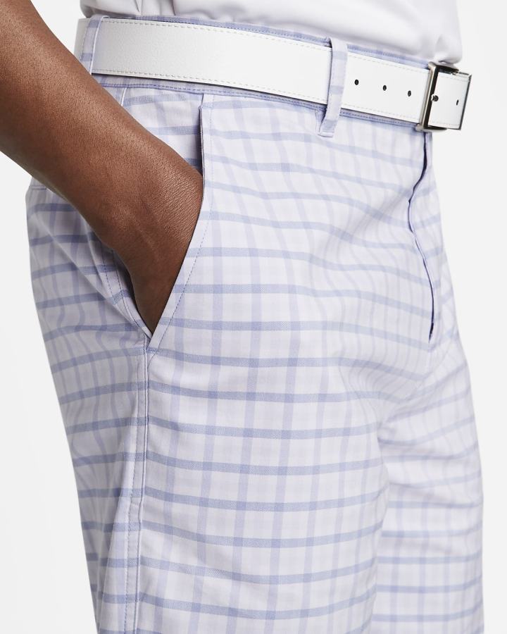 Pantalones Cortos Nike Dri-FIT UV Chino Plaid Golf Hombre Moradas | SZVLT-9431