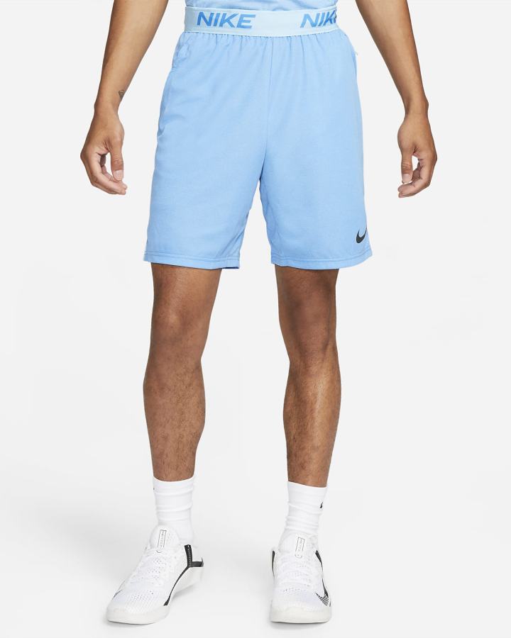 Pantalones Cortos Nike Dri-FIT Veneer Training Hombre Azules Claro Negras | PGVRY-8752