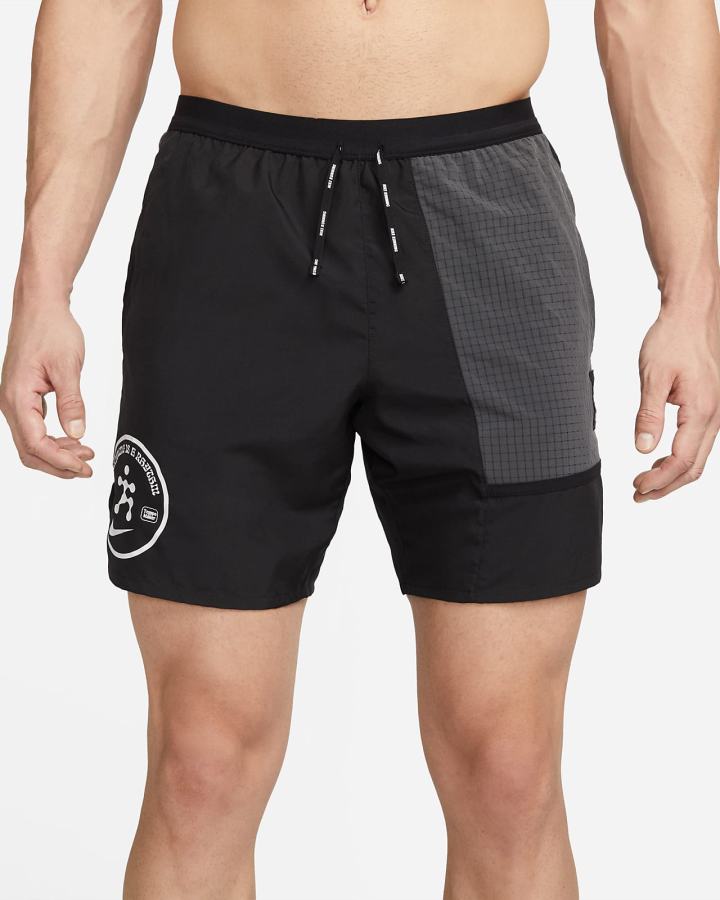 Pantalones Cortos Nike Dri-FIT Wild Run Flex Stride Brief-Lined Running Hombre Negras Gris Oscuro | BCALE-0418