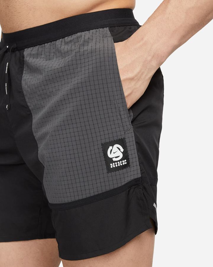 Pantalones Cortos Nike Dri-FIT Wild Run Flex Stride Brief-Lined Running Hombre Negras Gris Oscuro | BCALE-0418