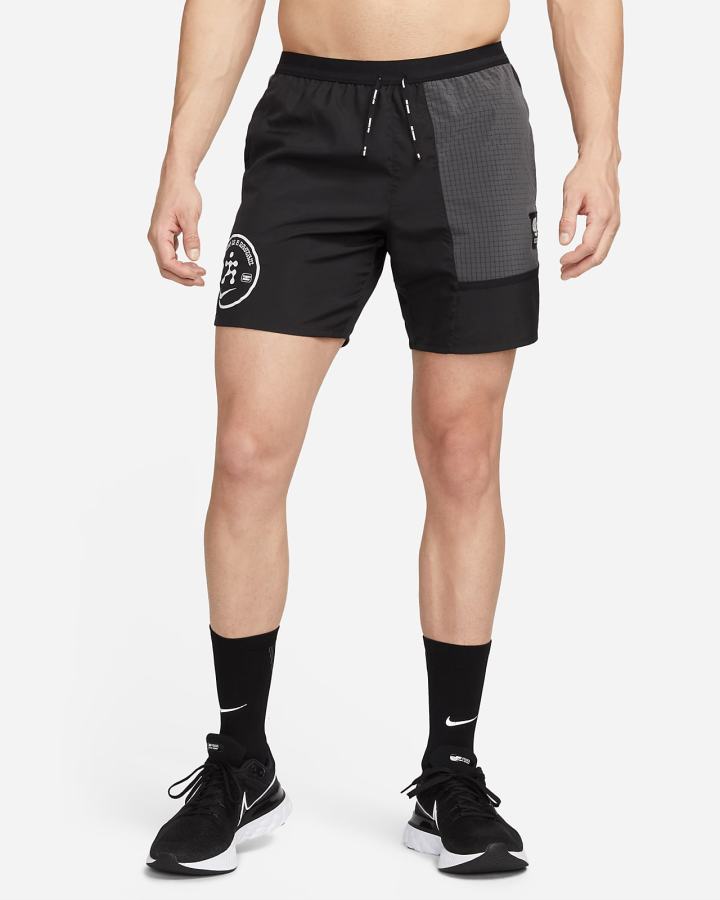 Pantalones Cortos Nike Dri-FIT Wild Run Flex Stride Brief-Lined Running Hombre Negras Gris Oscuro | BCALE-0418