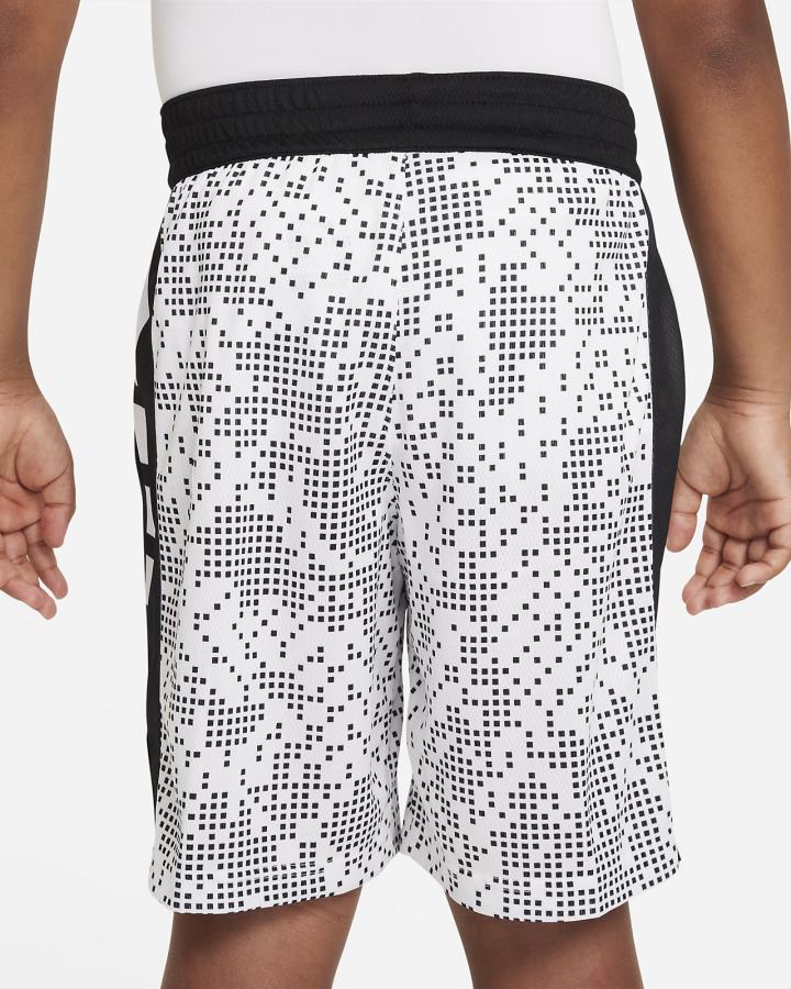 Pantalones Cortos Nike Elite Kids Printed Basketball Niño Blancas Negras | NGBFY-7295