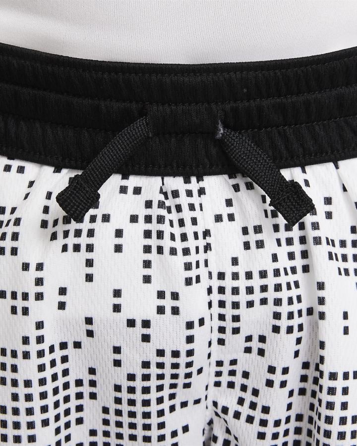 Pantalones Cortos Nike Elite Kids Printed Basketball Niño Blancas Negras | NGBFY-7295