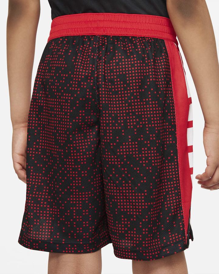 Pantalones Cortos Nike Elite Kids Printed Basketball Niño Negras Rojas Blancas | RHCAE-8357