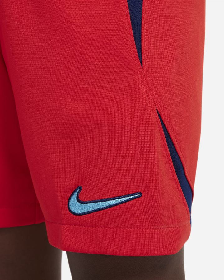 Pantalones Cortos Nike England 2022/23 Stadium Away Kids Dri-FIT Soccer Niño Rojas Azules | HTEGN-6138