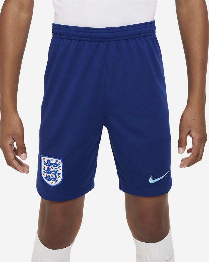 Pantalones Cortos Nike England 2022/23 Stadium Home Kids Dri-FIT Soccer Niño Azules | NHRTK-4962