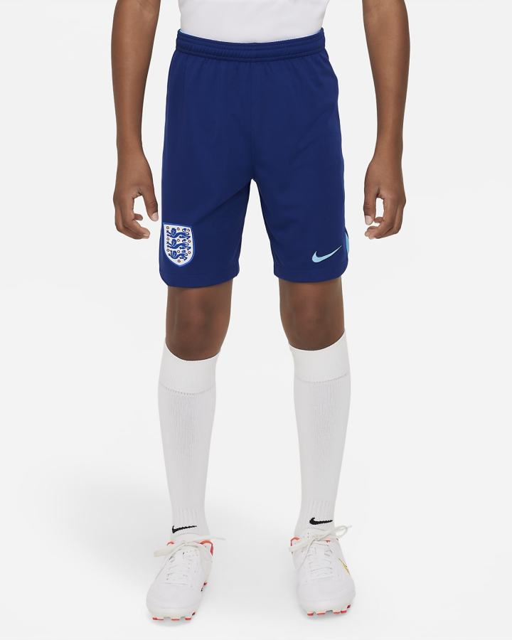 Pantalones Cortos Nike England 2022/23 Stadium Home Kids Dri-FIT Soccer Niño Azules | NHRTK-4962