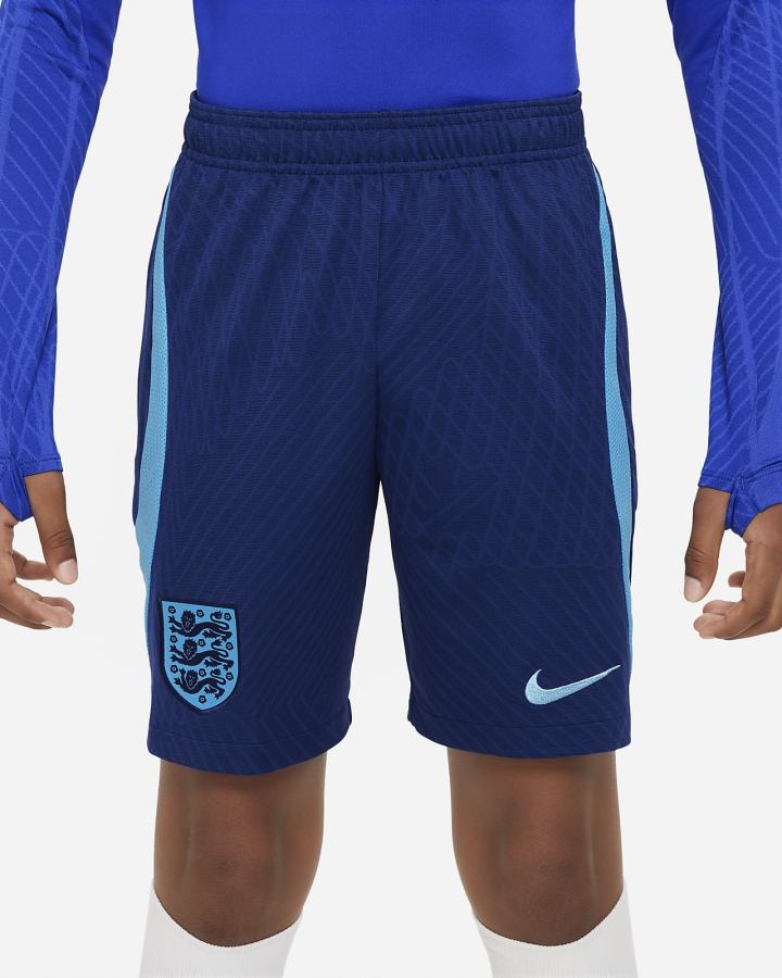 Pantalones Cortos Nike England Strike Kids Dri-FIT Knit Soccer Niño Azules | EMUCB-6280
