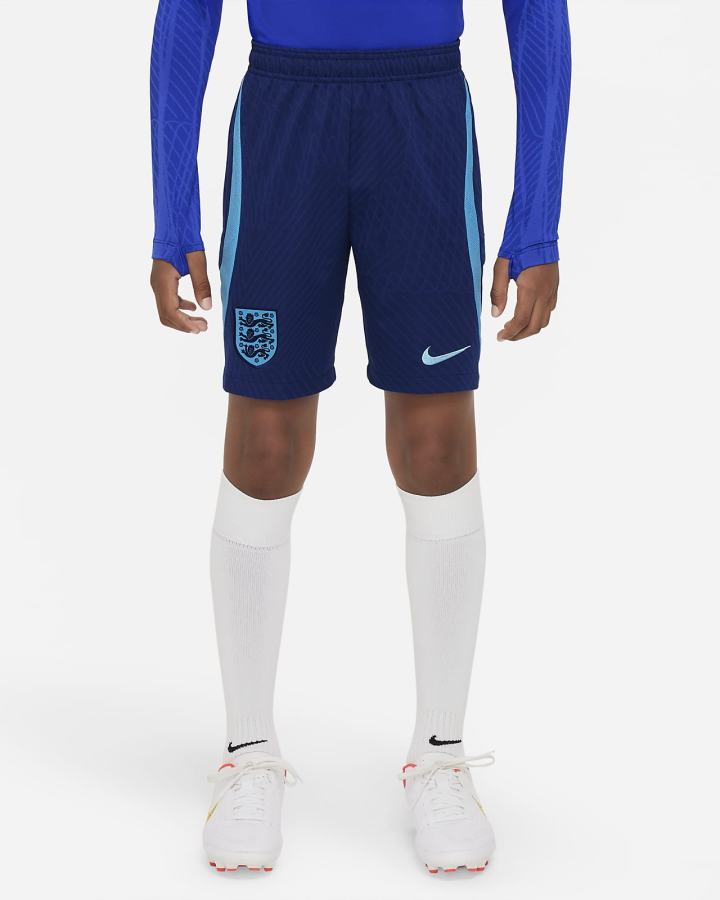 Pantalones Cortos Nike England Strike Kids Dri-FIT Knit Soccer Niño Azules | EMUCB-6280
