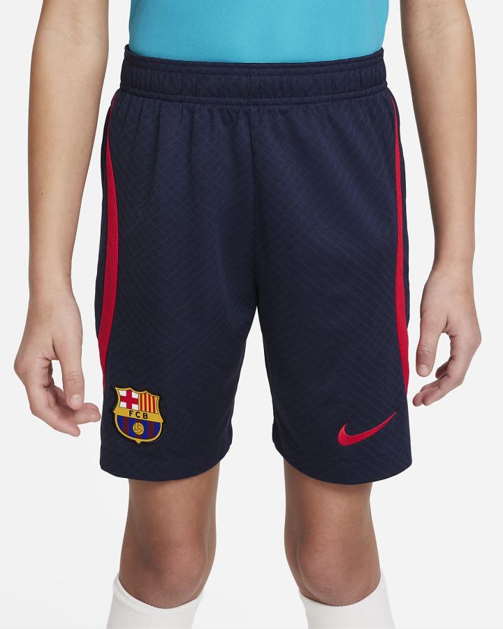 Pantalones Cortos Nike FC Barcelona Strike Kids Dri-FIT Soccer Niño Obsidian Rojas | ILJKQ-6314