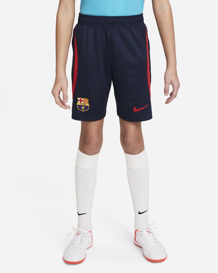 Pantalones Cortos Nike FC Barcelona Strike Kids Dri-FIT Soccer Niño Obsidian Rojas | ILJKQ-6314