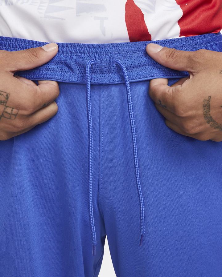 Pantalones Cortos Nike FFF 2022/23 Stadium Away Dri-FIT Soccer Hombre Azul Real Blancas | NQSXW-0263