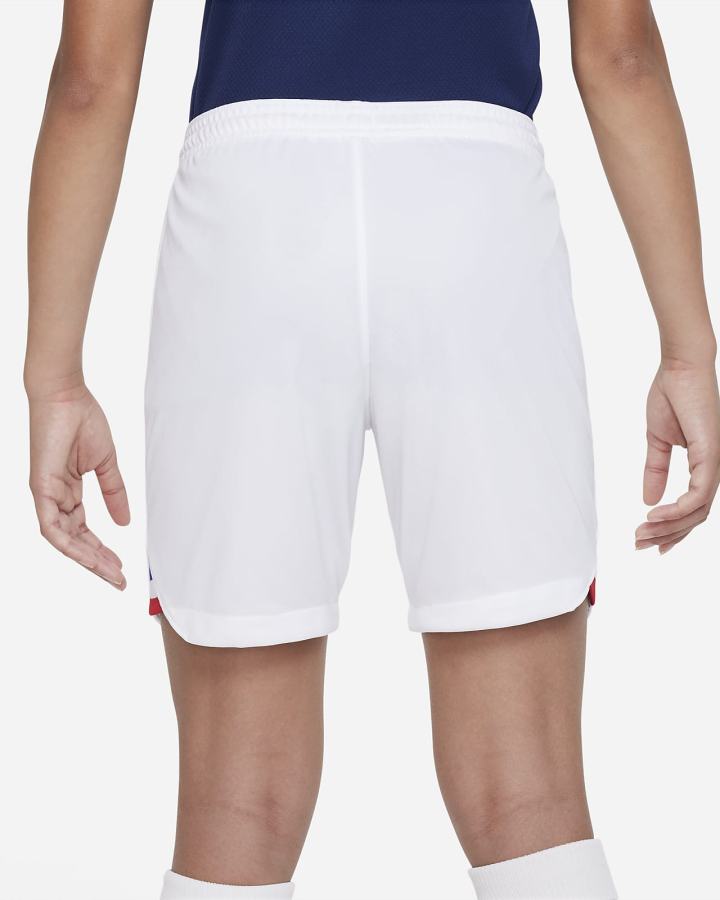 Pantalones Cortos Nike FFF 2022/23 Stadium Home Kids Dri-FIT Soccer Niño Blancas Metal Doradas | OSNBG-2971