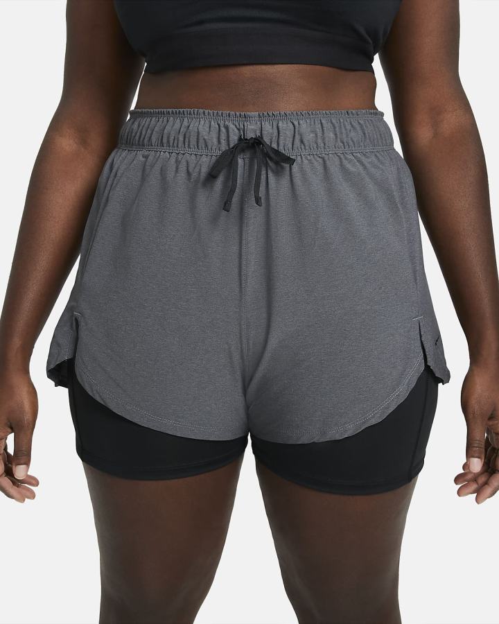 Pantalones Cortos Nike Flex Essential 2-in-1 Training Mujer Negras | ATWKP-6018