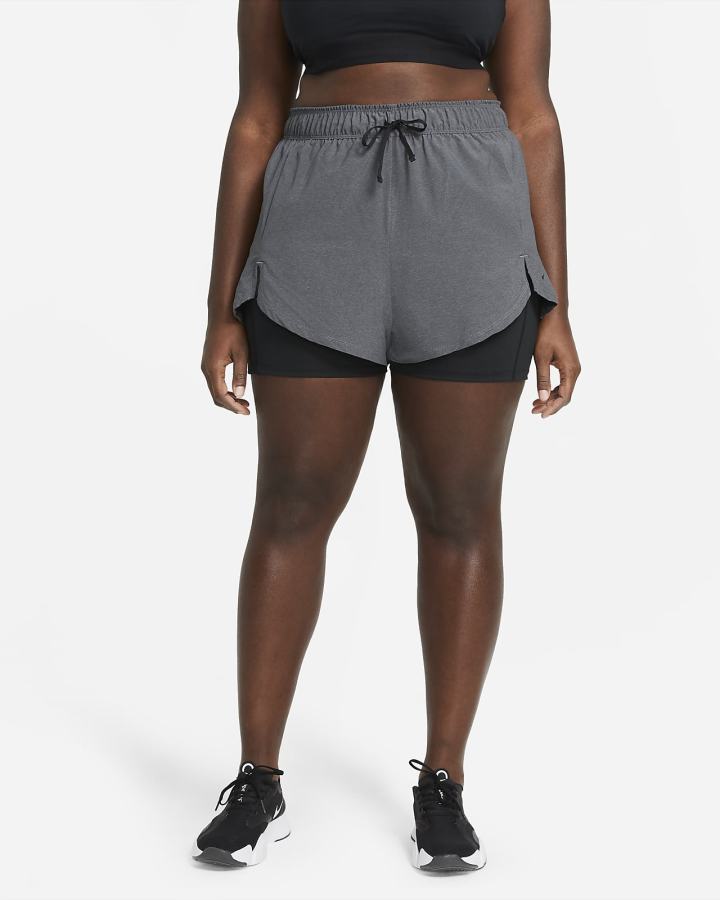 Pantalones Cortos Nike Flex Essential 2-in-1 Training Mujer Negras | ATWKP-6018