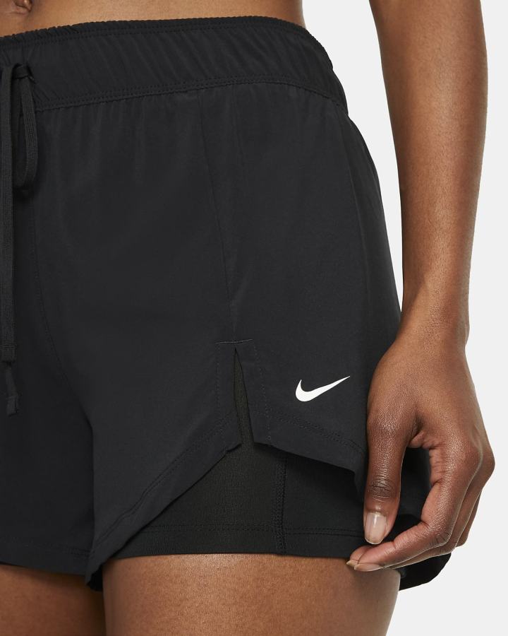 Pantalones Cortos Nike Flex Essential 2-in-1 Training Mujer Negras Blancas | XCPGT-5918