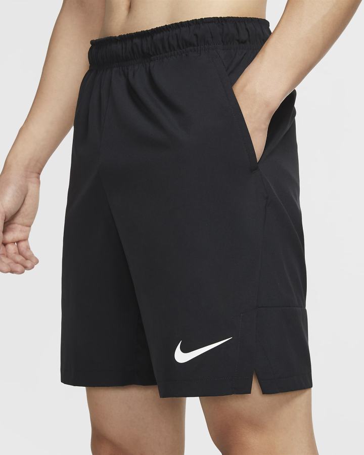 Pantalones Cortos Nike Flex Woven Training Hombre Negras Blancas | CABLM-8341