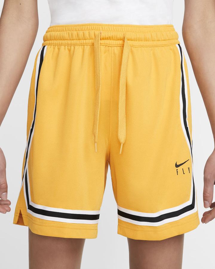 Pantalones Cortos Nike Fly Crossover Basketball Mujer Amarillo Negras | EQUMV-5143