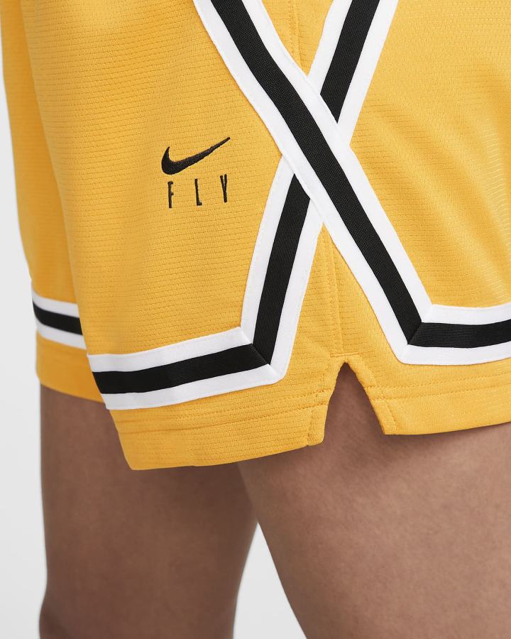 Pantalones Cortos Nike Fly Crossover Basketball Mujer Amarillo Negras | EQUMV-5143
