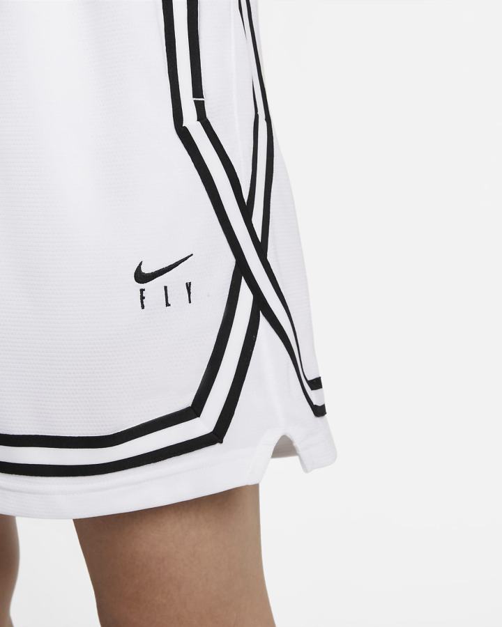 Pantalones Cortos Nike Fly Crossover Basketball Mujer Blancas Negras | MOPDZ-5903