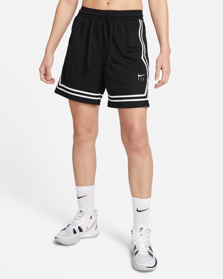 Pantalones Cortos Nike Fly Crossover Basketball Mujer Negras Blancas | PHTOM-7143