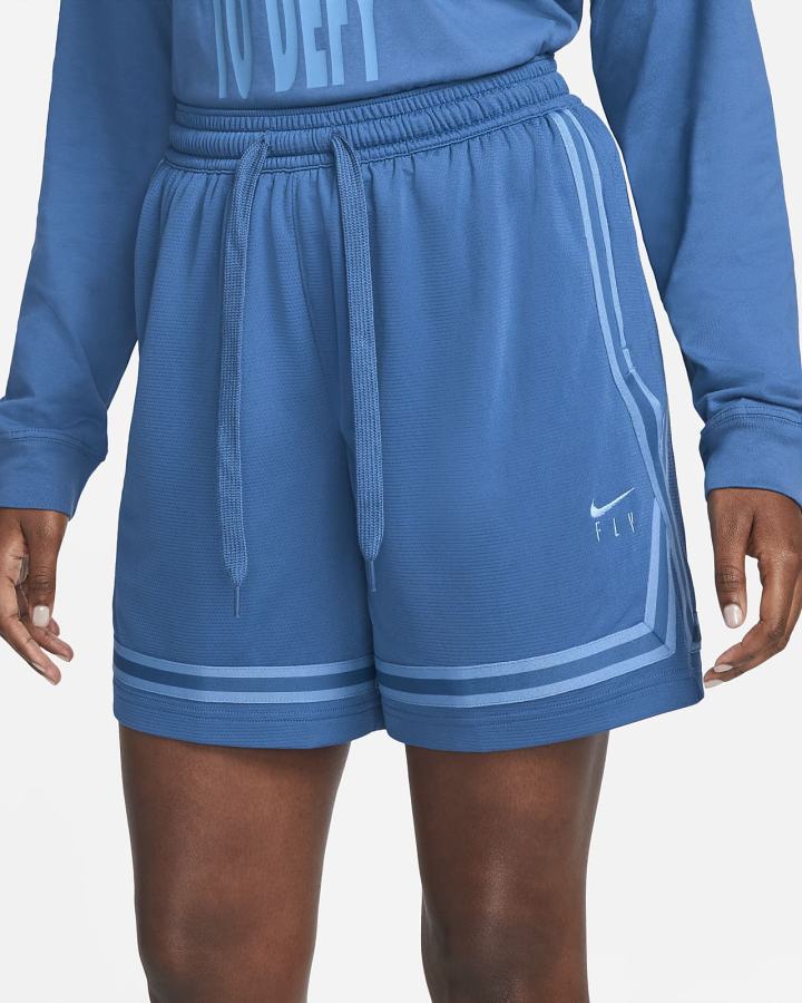 Pantalones Cortos Nike Fly Crossover Basketball Mujer Azules Oscuro | TXGNV-0613