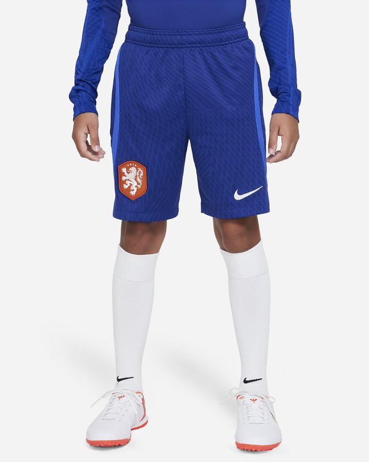 Pantalones Cortos Nike France Strike Kids Dri-FIT Knit Soccer Niño Azul Marino Azul Real Metal Doradas | XQONM-5279