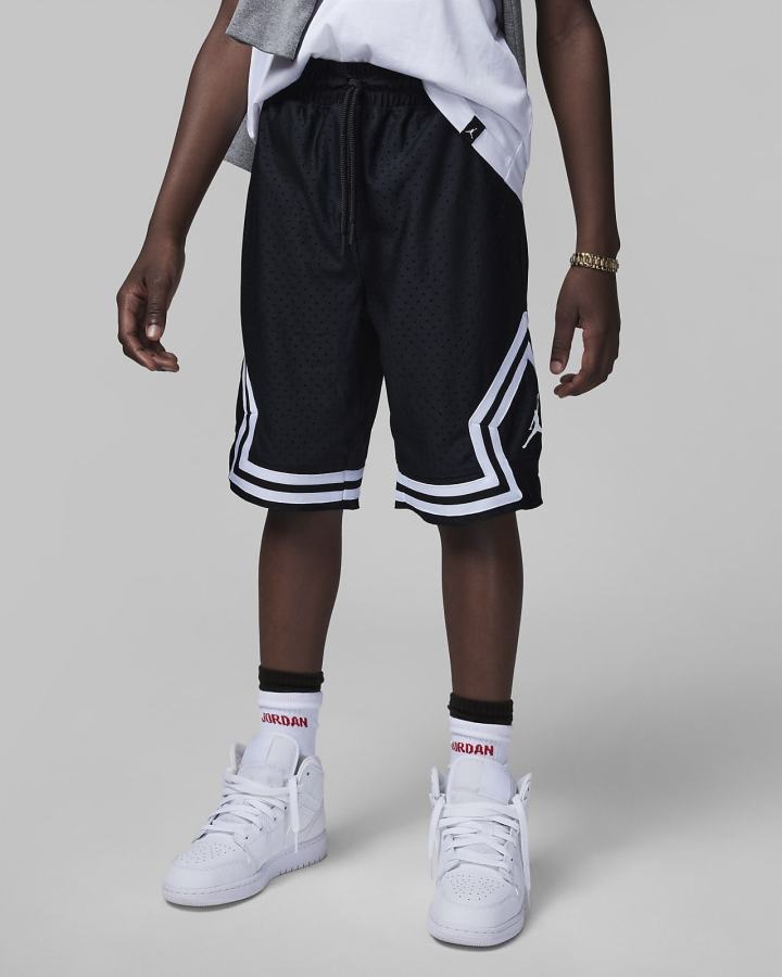 Pantalones Cortos Nike Jordan Dri-FIT Kids Mesh Niño Negras | ANVPW-9407