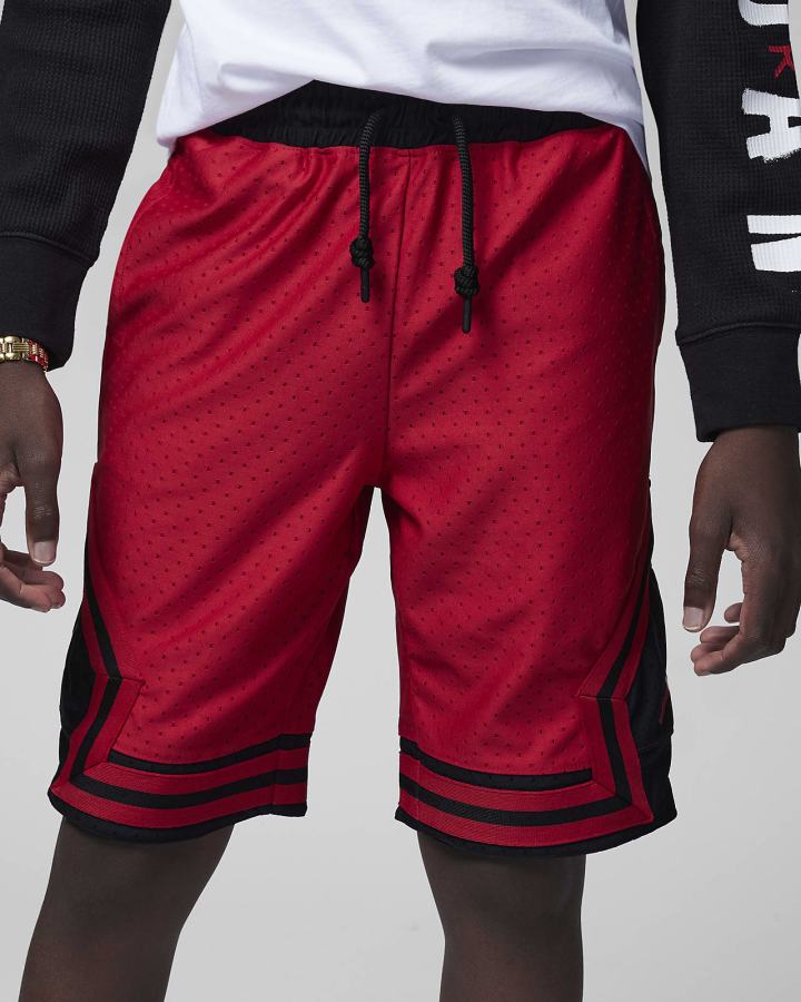 Pantalones Cortos Nike Jordan Dri-FIT Kids Mesh Niño Rojas | MRASW-9730