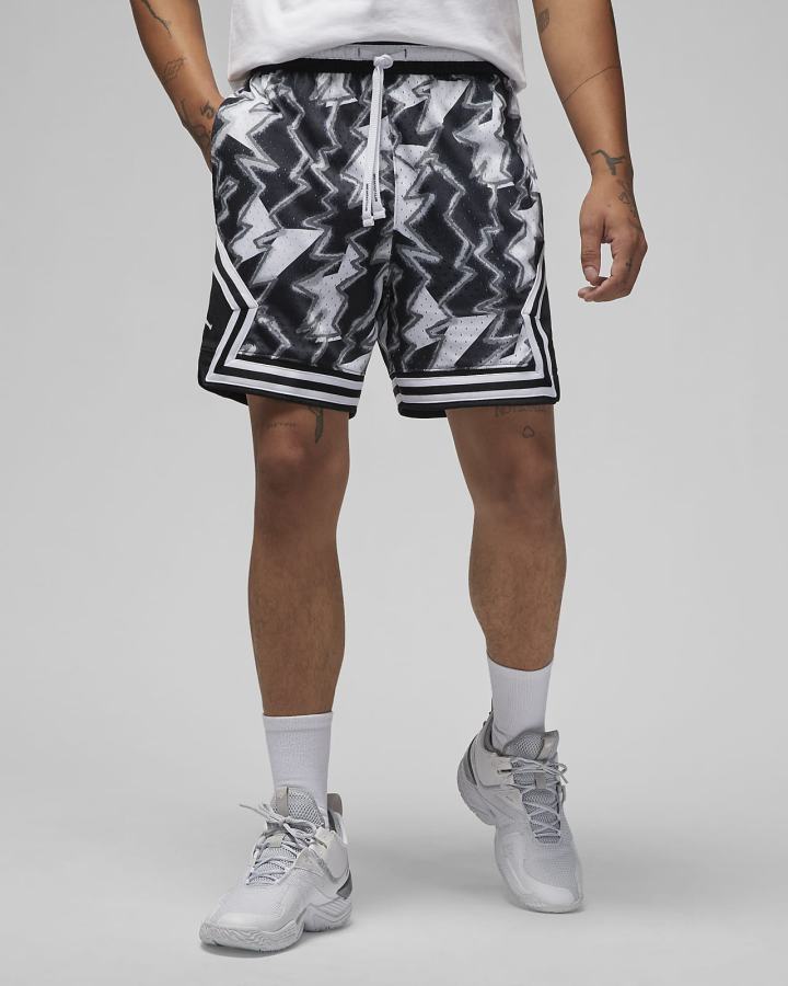 Pantalones Cortos Nike Jordan Dri-FIT Sport BC Diamond Hombre Blancas Negras Blancas | LGTCR-1542