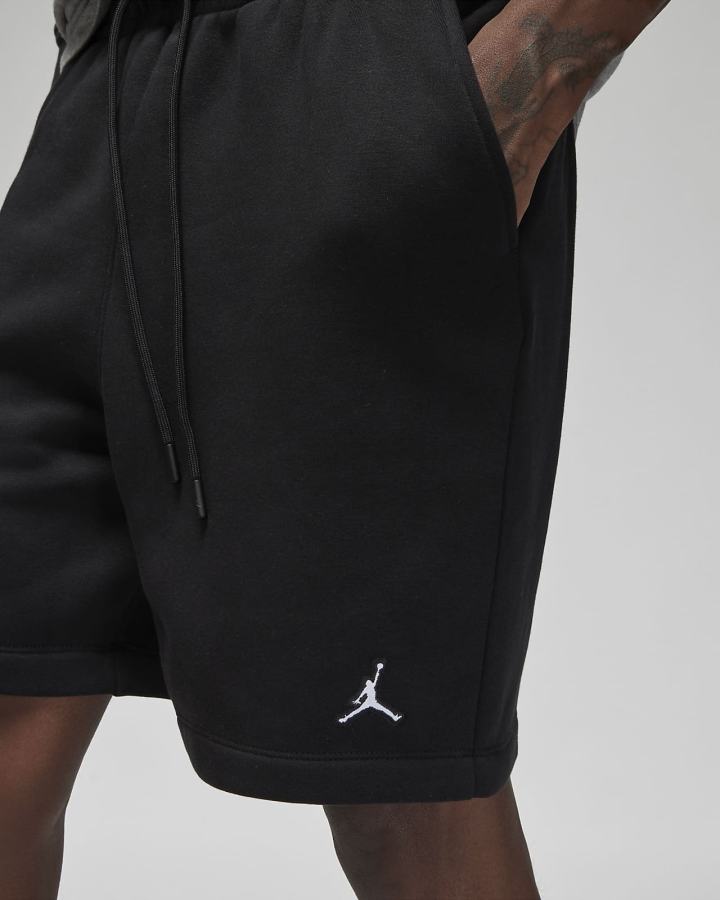 Pantalones Cortos Nike Jordan Essential Fleece Hombre Negras Blancas | LGOJU-1836