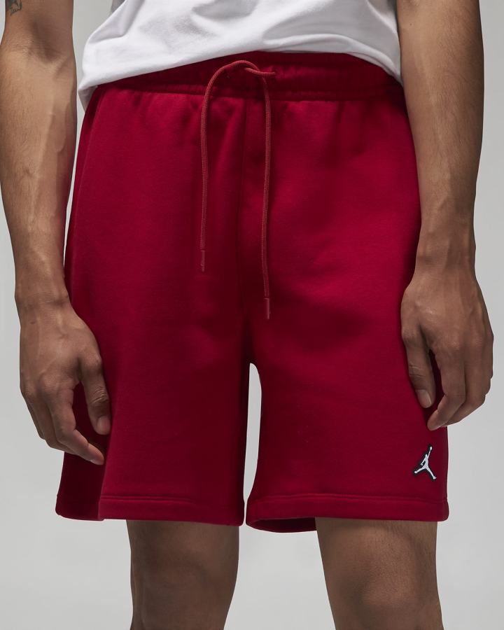 Pantalones Cortos Nike Jordan Essential Fleece Hombre Rojas Blancas | QXFNO-1675